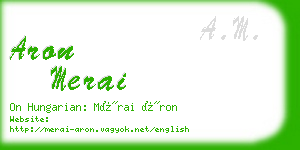 aron merai business card